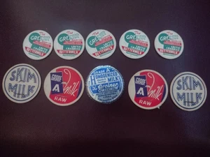 Lotto Vintage Tappi Bottiglia Latte The Greiner Dairy Company ~ Buttermilk Skim Grado A Crudo - Foto 1 di 9