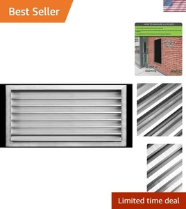 Sturdy 28"W x 16"H External Aluminum Louver Vent with Screen Mesh - Long-Lasting - Picture 1 of 11