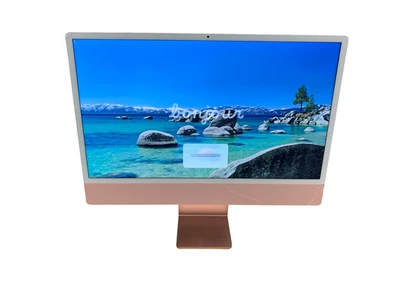 iMac 24" Retina Pink 3.2Ghz 8-Core M1 2021 8GB RAM 256GB SSD MJVA3LL/A READ - Image 1 of 4