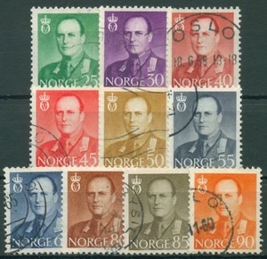 Norwegen 1958 König Olav V. 418/27 gestempelt - Picture 1 of 1