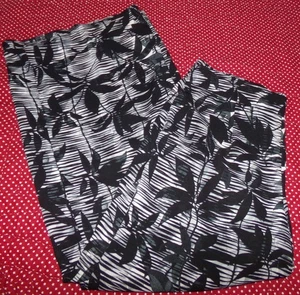 CATO DAMENGRÖSSE 14W-16W SCHWARZ PULL-ON CHIFFON WEITES BEIN HOSE HOHE TAILLE - Bild 1 von 2