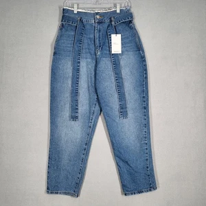 Forever 21 Denim Collection Blue Paperbag Waist Jeans Women's Size 30 - Picture 1 of 15