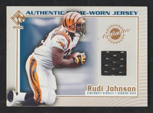 RUDI JOHNSON 2002 Pacific Private Stock Authentic Game-Worn Jersey Card #31 - Picture 1 of 2