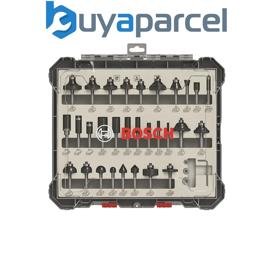 Bosch 2607017476 PRO Router Bit Mixed Set, 30 Piece BPA607017476 - Image 1 of 1