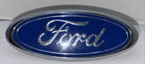 OEM Factory Ford Blue Oval 4" Badge  - E8EB-8C020-A - Vintage Condition - Picture 1 of 3