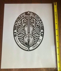Póster de recuerdo de la convención de violinistas de bluegrass antiguos - papas fritas acústicas Virginia - Imagen 1 de 1