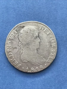 IBERMONEDA| España, 8 Reales 1818 NG-Guatemala. MBC- - Picture 1 of 2