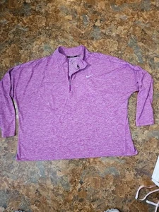 Nike Dri-fit Running 1/4 Zip Pullover Women’s Size 3X Purple Long Sleeve (A106) - Picture 1 of 9