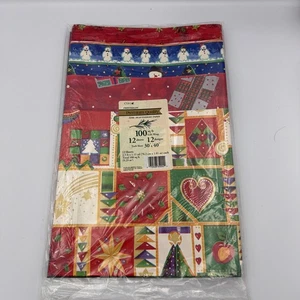 Vintage neu aus altem Lagerbestand neu versiegelt Cleo Geschenkpapier Weihnachten 12 Designs 12 Blatt 100 Quadratfuß - Bild 1 von 7