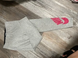 Girls Gray Nike Leggings Size 6 - Picture 1 of 3