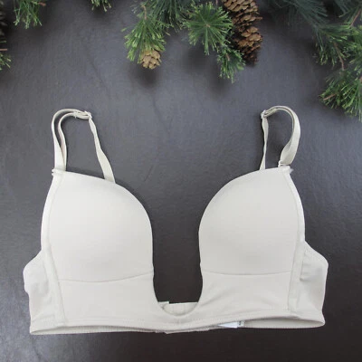 Sujetador Fashion Forms 34B Beige Acolchado Con Aros Cierre Ajustable Espalda Foto 1 de 4