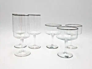 MCM Lenox Rapture Champagner (3) und Sherbet (3) Glas Sammlung MCM! - Bild 1 von 8