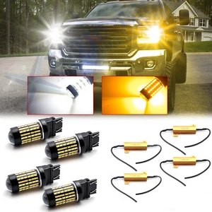 4pcs For GMC Sierra 1500 1999-2013 Switchback Dual-Color LED Turn Signal Lights - Picture 1 of 12