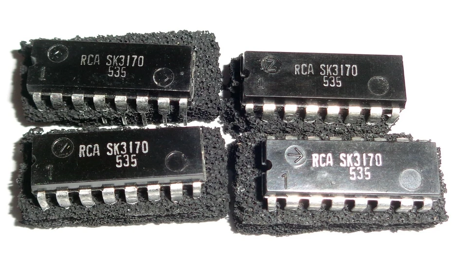 4 pcs. New / NOS RCA SK3170 IC REPL NTE731, ECG731 TV Chroma Signal Processor - Image 1 of 1