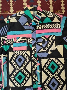 VTG Wrangler Western Shirt, L, Brushpopper Fabric, Crazy Pattern, Rodeo, Cowboy - Picture 1 of 5