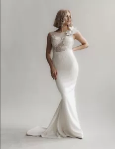 Abito da sposa designer margherita Kate Fearnley taglia 14 avorio NUOVO!! - Foto 1 di 23