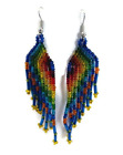 Handmade Earrings for Women in Alpaca and Multicolored Beads
