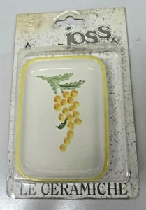 Piattino Portasaponetta Ceramica Bianca Joss Accessori Bagno porta sapone mimose - Picture 1 of 1