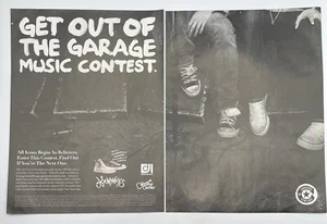 Journeys Get Out Of The Garage Music Contest 2008 Print Ad 16"x11" Converse prop - Picture 1 of 2