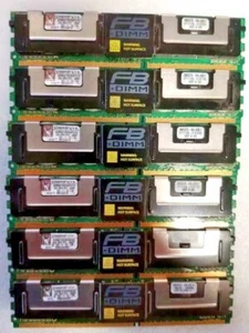 16GB - Kingston 4x2GB & 2x4GB Kingston 2Rx4 PC2-5300F (KVR667D2D4F5K2) - Picture 1 of 3