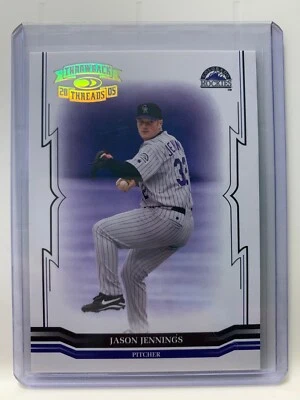2005 Donruss Throwback Threads Gold Century Proof #32 Jason Jennings #45/100 - Image 1 of 2