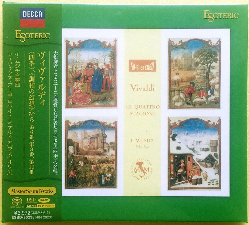 Vivaldi: Le Quattro Stagioni by I Musici, Felix Ayo (Super Audio CD, 2021, Remastered by ESOTERIC)