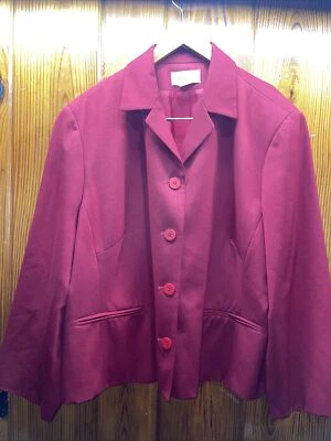 saks quinta avenida folio colección falda traje talla 24w 100% lana Foto 1 de 4