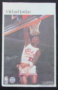 Poster cartaceo Michael Jordan Chicago Bulls 11x17 sport illustrato vintage 151738 - Foto 1 di 1