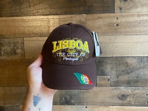 Lisboa Hat NEW Youth Kids The City Of Portugal Acrylic Cap 3D Raised Sewn Design - Picture 1 of 6