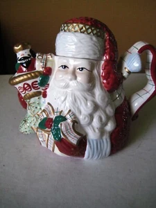 St Nicholas Teapot SANTA with Christmas Gifts by Avon Collection - Picture 1 of 17