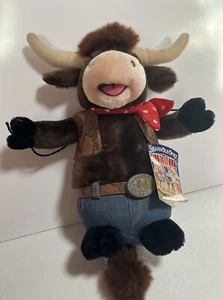 Vintage 1995 The Butts Grand Ole Opry Bull Stuffed Animal Plush Toy Doll - Hooch - Picture 1 of 2