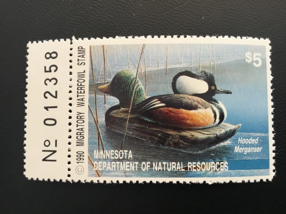 ICOLLECTZONE  US Minnesota MN14 1990 Duck Stamp VF NH - Image 1 of 1