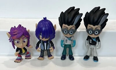 Lote de 4 PJ Máscaras Wolfies Wolfy Niños Villanos Figuras - Aullador Rip Romeo - (9) Foto 1 de 2