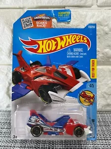 Hot Wheels Sky Show 4/5 Jet Threat 4.0 139/250 Best For Track Red - Picture 1 of 5
