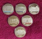 2019 Komplett Set 6 Münzen DEUTSCHE SCHLÖSSER UND BURGEN Cu vergoldet PP Kapsel