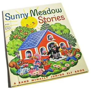Vintage 1963 "Sunny Meadow Stories" Rand McNally Junior Elf Book - Imagen 1 de 11