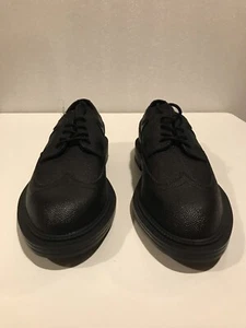 Oxford Calvin Klein Carper grano escocés cuero negro punta de ala para hombre talla: 10 - Imagen 1 de 6