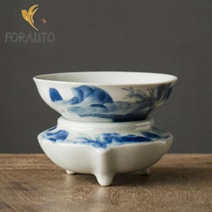 Hand-painted Kangxi Landscape Tea Infusor Handmade Tea Strainer Tea Filter - Picture 1 of 5