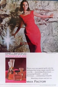 Max Factor Hypnotique Primitif Electrique Jonquille Parfums 1966 Werbung 664-48A - Bild 1 von 1