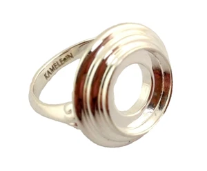 Authentic Kameleon 925 Silver 3 Tier Tabletop Ring Kr-20, Kr020 Size 6, New - Picture 1 of 1