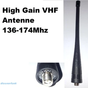 Ersatzantenne VHF 136-174 MHz Handfunkgeräte SMA-Female 17cm High Gain Team IP3 - Bild 1 von 1