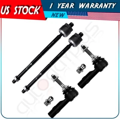 For 2008-2009 Ford Taurus 09 Flex 4Pcs Front Steering Inner & Outer Tie Rod End - Image 1 of 4