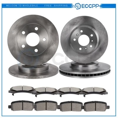 Ceramic Brake Pads And Rotors Front Rear For Chevrolet Impala 3.5L 3.6L 3.9L - Image 1 of 4