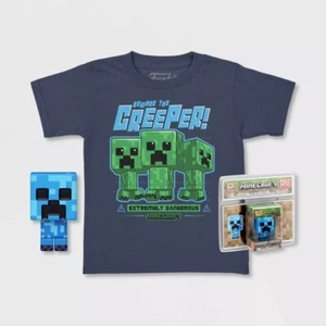 Pop & Tee Minecraft Charged Creeper Funko + Camiseta Talla X - Imagen 1 de 1