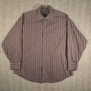 Donald Trump Signature Collection Dress Shirt Mens 18 34/35 LS Button Up Striped - Picture 1 of 14