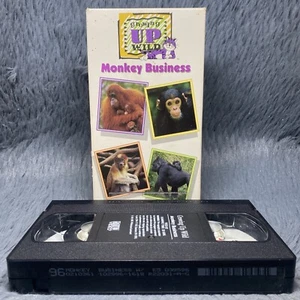 Growing Up Wild Monkey Business VHS Tape 1992 Time Life Video Kids Educational - Picture 1 of 8