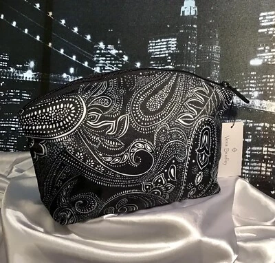 Vera Bradley Grand Travel Cosmetic Bag Lighten Up STELLAR PAISLEY NWT-RV$55 - Image 1 of 4