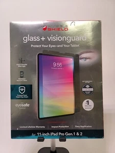ZAGG InvisibleShield Glass+ VisionGuard Screen Protection for iPad Pro 11" - Picture 1 of 3