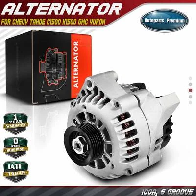 Alternador para Chevrolet C1500 C2500 C3500 K1500 K2500 GMC V8 6.5L 100A 12V CW Foto 1 de 4