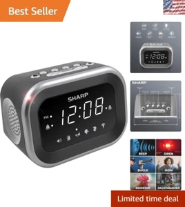 Digitaler lauter Wecker mit 6 einzigartigen Weckgeräuschen - modernes LED-Display - Bild 1 von 9